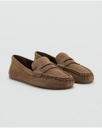 M.N.G - Suede Penny Loafers