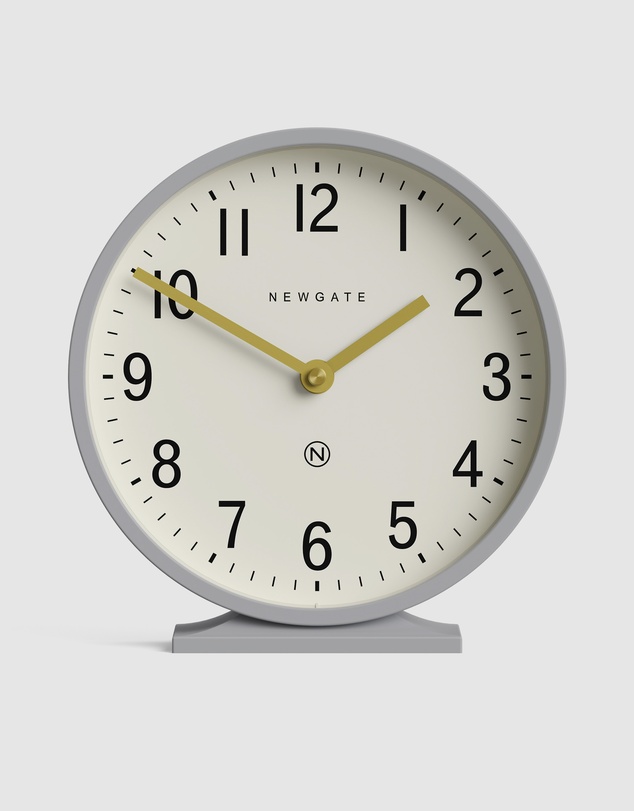 Newgate - Newgate Q Mantel Clock-Clock Grey