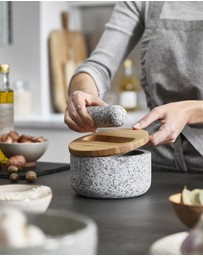 Joseph Joseph - Dash™ Pestle & Mortar with Bamboo Lid