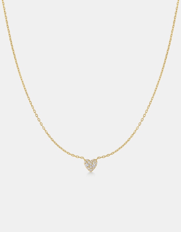 Ania Haie - Ania Haie Gold Pave Heart Necklace