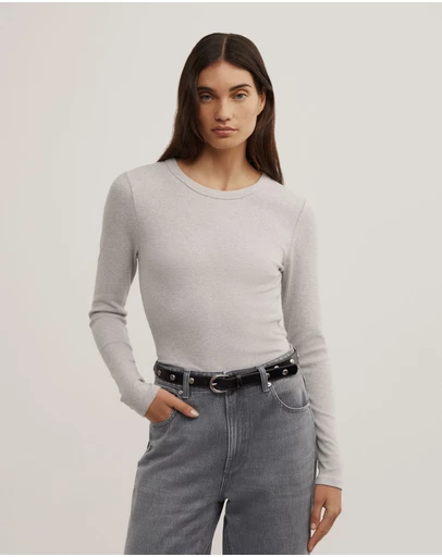 Witchery - Crew Rib Long Sleeve Top