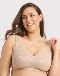 Ava & Audrey  - Ava & Audrey Millie Jacquard Mesh Wire-free Support Bra