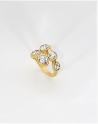 Jackie Mack - Clear Bezel Wrap Ring