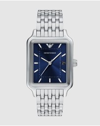 Emporio Armani - Silver Tone Analogue Watch