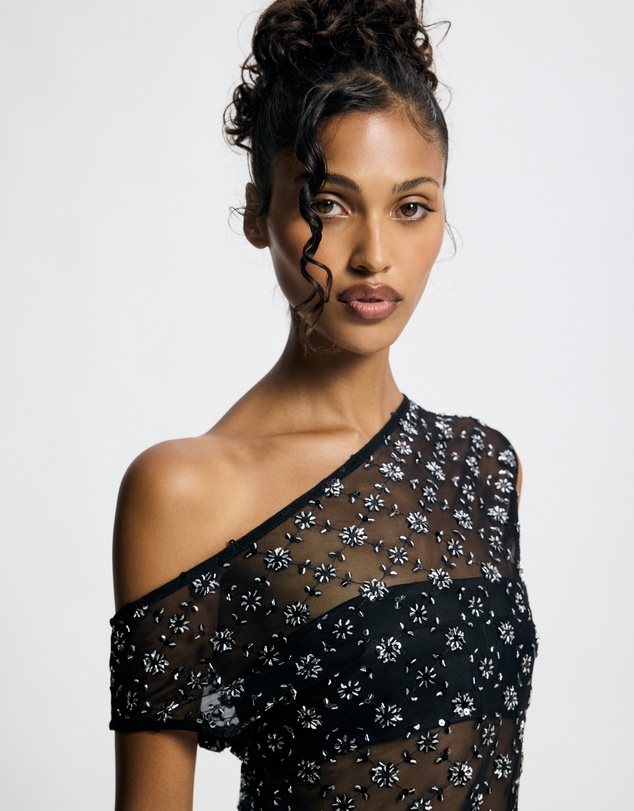 Lover - Isadora Asymmetric Sequin Top