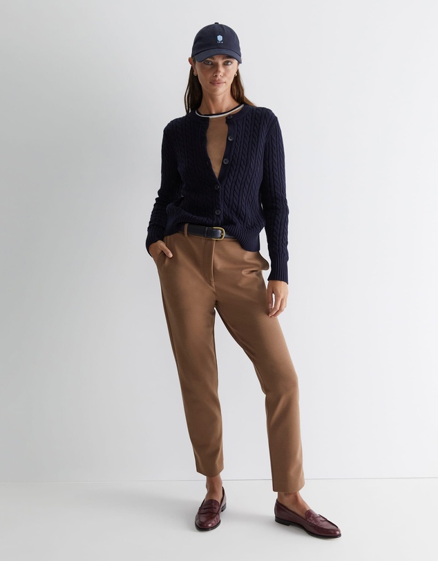 Sportscraft - Cable Merino Cotton Cardigan