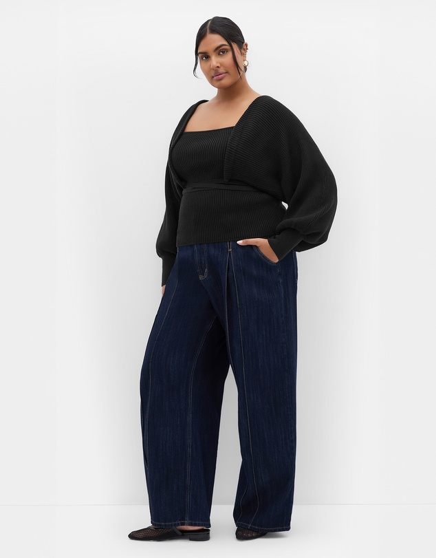 City Chic - Cassie 2 Piece Cardigan Jumper