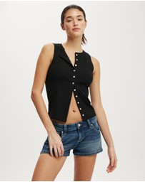 Cotton On - Bailey Button Detail Vest