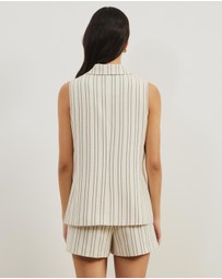 Atmos&Here - Dune Stripe Longline Vest