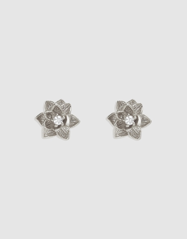By Charlotte - Bloom Within Lotus Stud Earrings