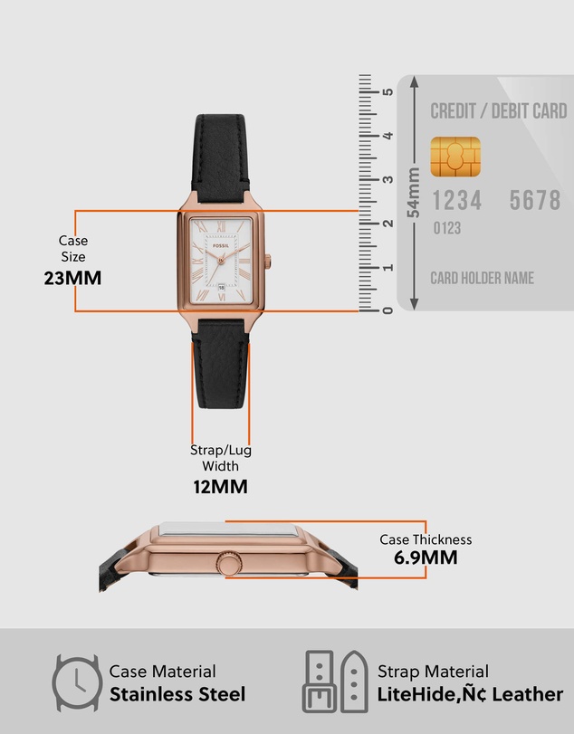 Fossil - Raquel Black Analogue Watch