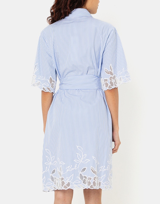 Karl Lagerfeld - Cut-Out Embroidery Shirt Dress
