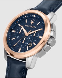Maserati - Maserati Successo Navy Blue Chronograph