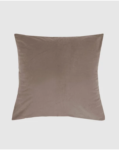 Bambury - Euro Pillowcase Velvet Almond