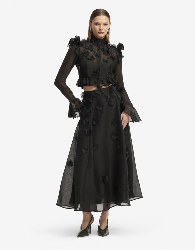LEO LIN - Leila Petal Midi Skirt