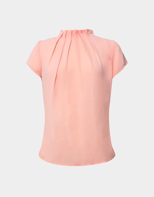Forcast - Olivia Pleated High Neck Top