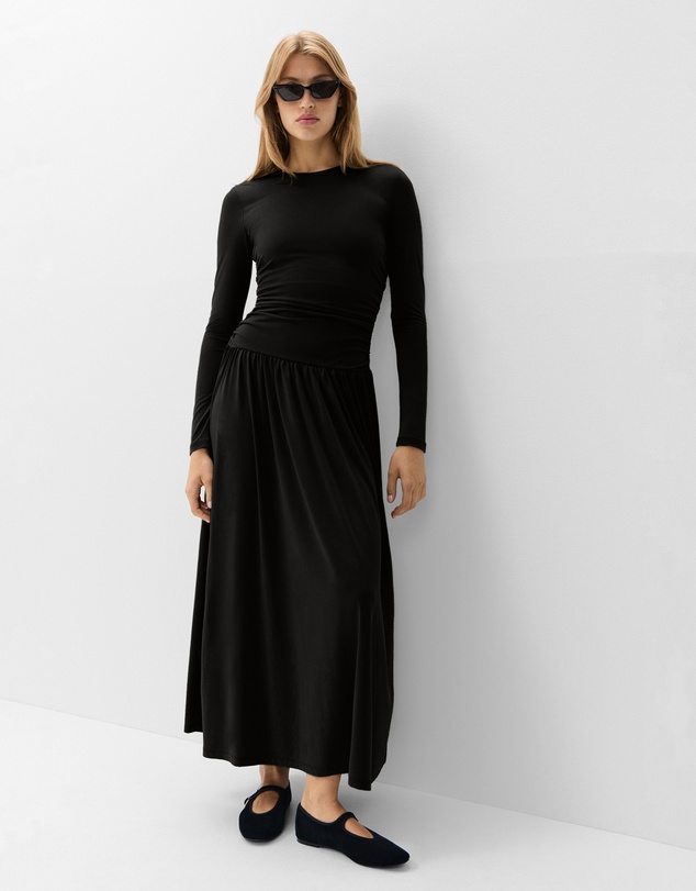 UNISON - Ruched Detail Maxi Dress