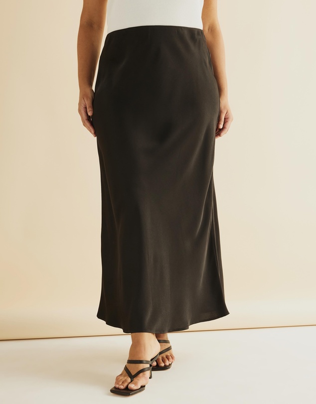 Atmos&Here Curvy - Nya Slip Maxi Skirt