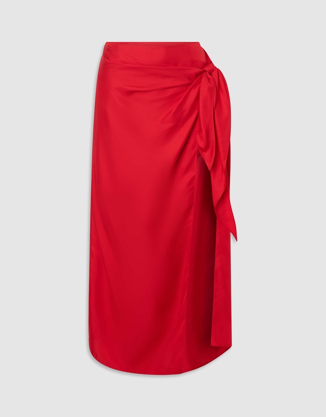 Oroton - Silk Sarong Skirt