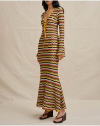 BY JOHNNY. - Fontana Tie Sheer Ankle Dress
