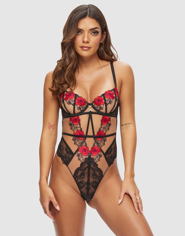 Ann Summers - Caged Rose Non-Padded Body