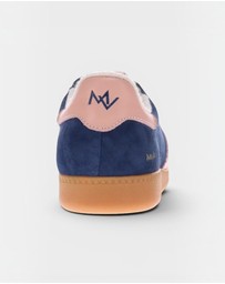 Mia Vita - Ramona II Lace-Up Casual Sneaker - Royal Blue/Blush
