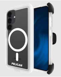 Pelican - Pelican Voyager Case w/ Magnet & Holster for Galaxy S25