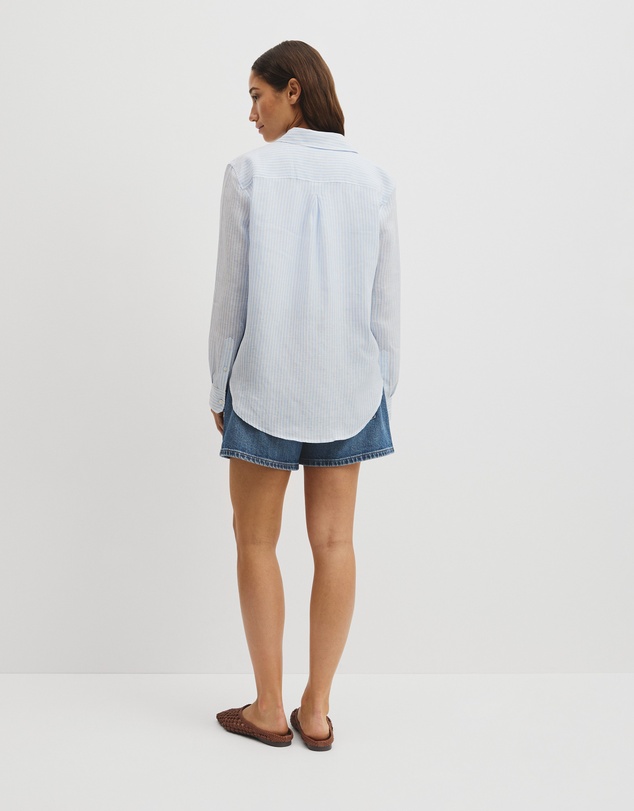 Country Road - Classic Linen Stripe Shirt