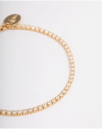 Lovisa - Gold Plated Small Round Tennis Bracelet