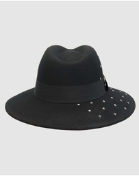 Max Alexander - Winter Felt Black Fedora Hat