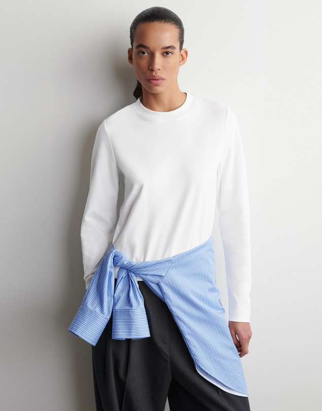 COS - Clean Cut Regular Long-Sleeved T-Shirt