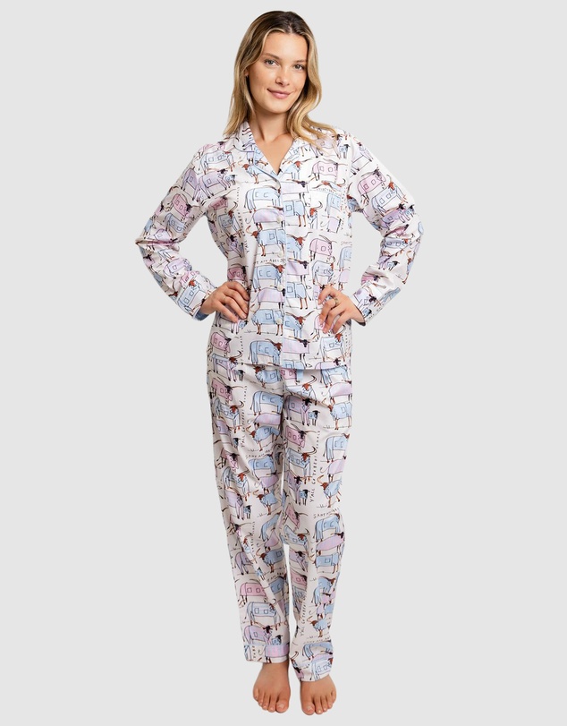 Sant And Abel - Women's Drawbertson Longhorns Long PJ Set