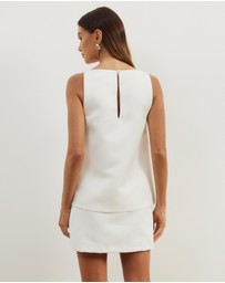 Atmos&Here - Daisy Layered Satin Mini Dress