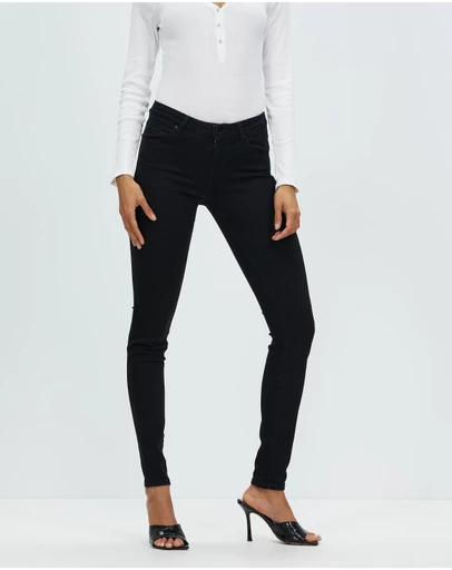 GUESS - Annette Mid Rise Skinny Jeans