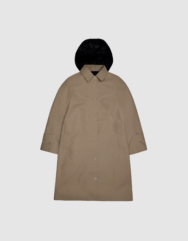 RAINS - Nara Long W Jacket Beige