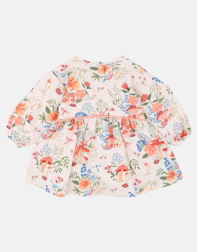 Fox & Finch - Wild Garden Print Organic Dress - Babies