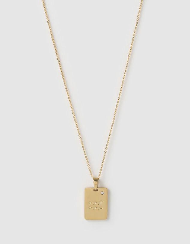 Arms Of Eve - Zodiac Gold Tag Necklace