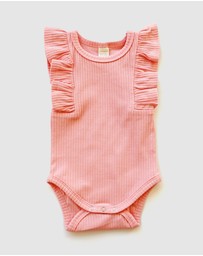 WITH LOVE FOR KIDS - Shimmy Wide Rib Tank Onesie - Babies