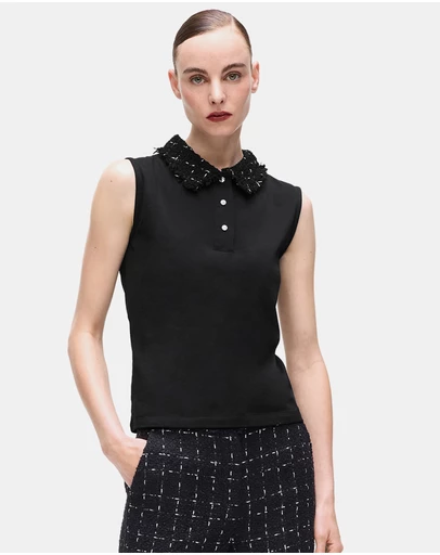 Karl Lagerfeld - Boucle Detail Polo Shirt