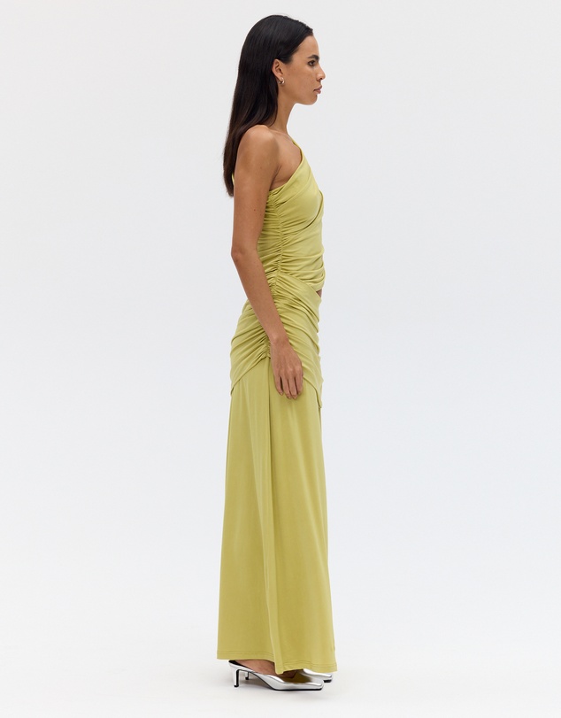 Third Form - Crave Rouched Floor Length Dress