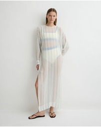 BONDI BORN - Capri Silk Tunic Dress