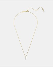 Swarovski - Stilla Attract Pendant, Round Cut, White, Gold-tone-Plated