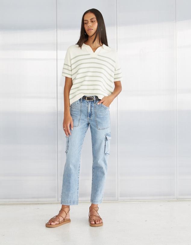 DRICOPER DENIM - Darra Cotton Polo Sweater