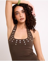 Insight - Melly Mother Of Pearl Mini Dress