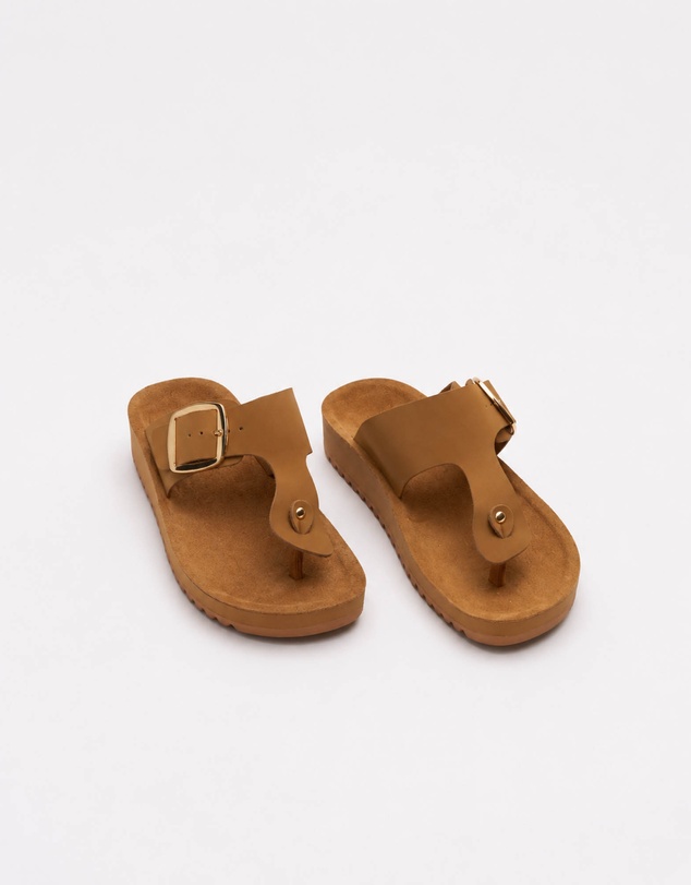 Walnut Melbourne - Santi Leather Thong