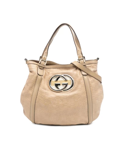 Pre-Loved by Azura Reborn - Pre-Loved Medium Guccissima Web Britt Satchel