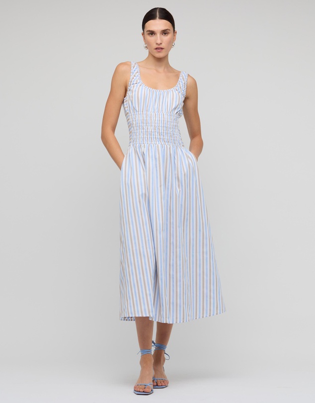 Staple the Label - Marcella Shirred Midi Dress