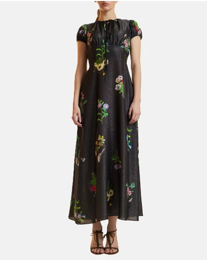 Cynthia Rowley - Printed Lurex Midi Dress