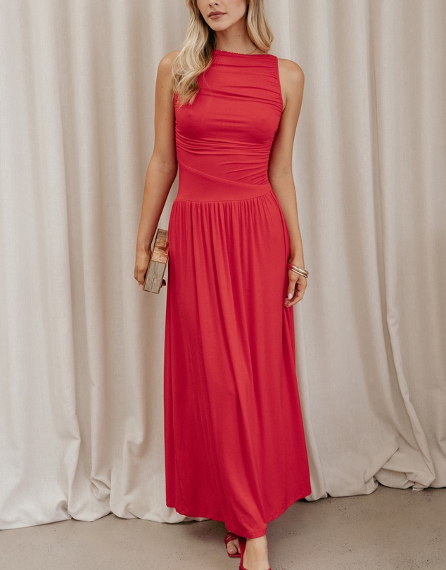 Petal & Pup - Shirley Maxi Dress - Red