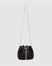 Olga Berg - Remi Pleated Drawstring Bag